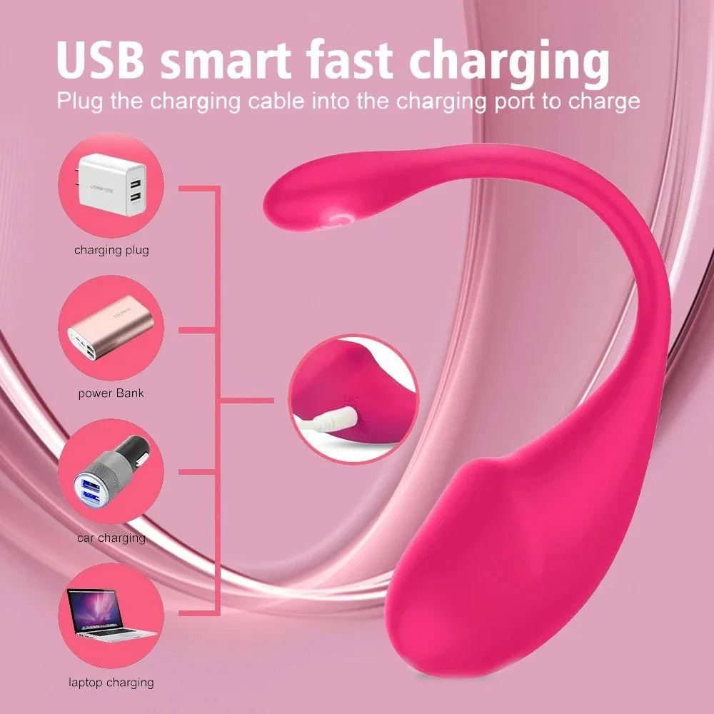 Vibrador de huevos para el punto G controlable por aplicación SyncLuxe