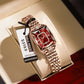 Reloj rectangular de lujo para mujer