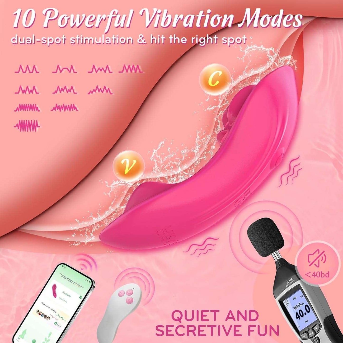 StealthPulse Vibraciones Discretas Estimulador de Clítoris