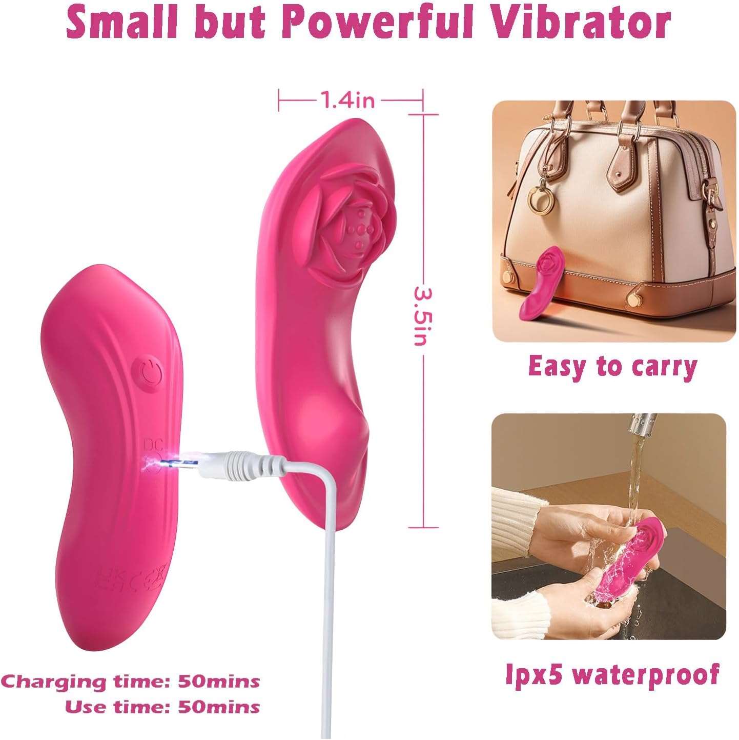 StealthPulse Vibraciones Discretas Estimulador de Clítoris