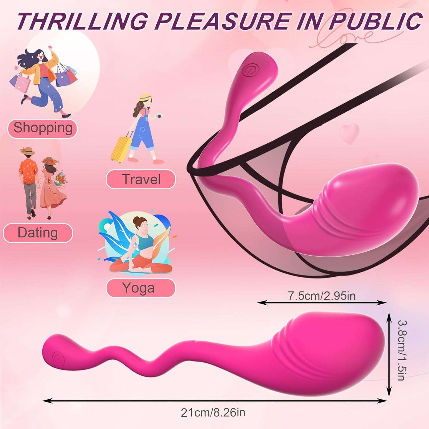 Vibrador de huevo discreto con control por aplicación SyncVibe