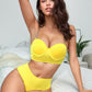 Yellow Longline Bra Set