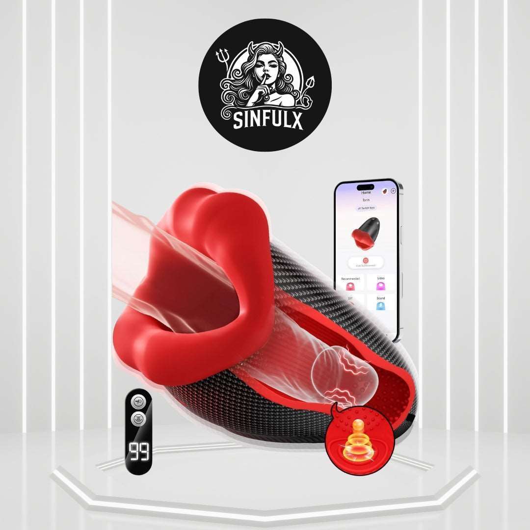 ThroatEmbrace Masturbador de vacío de control remoto para garganta profunda