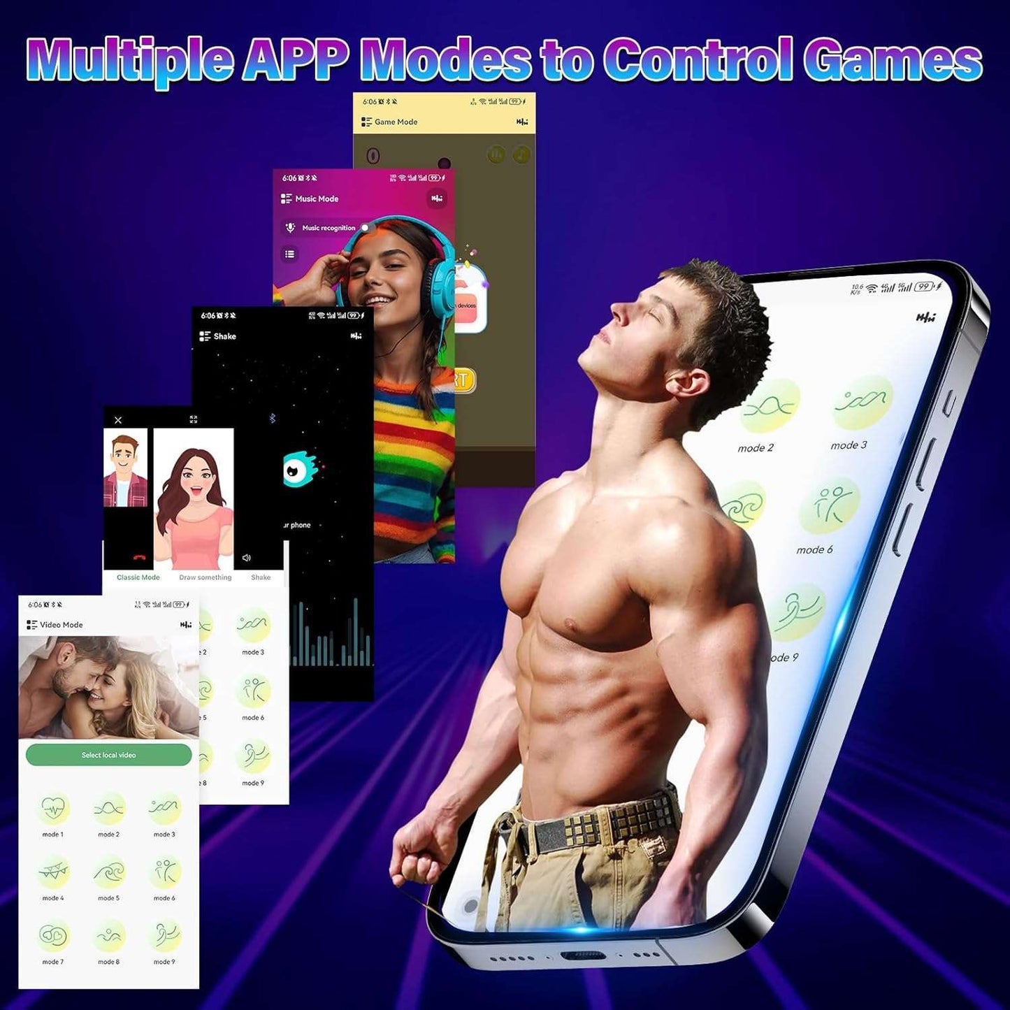 ThrustLink Aplicación Control Bolas Anal Vibrador de Próstata