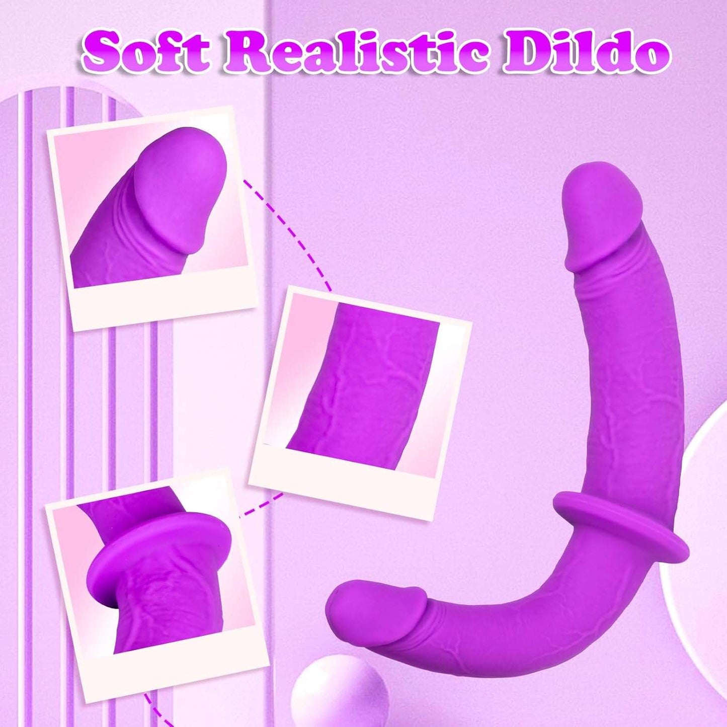Dildo Doble Faz con Arnés para Parejas