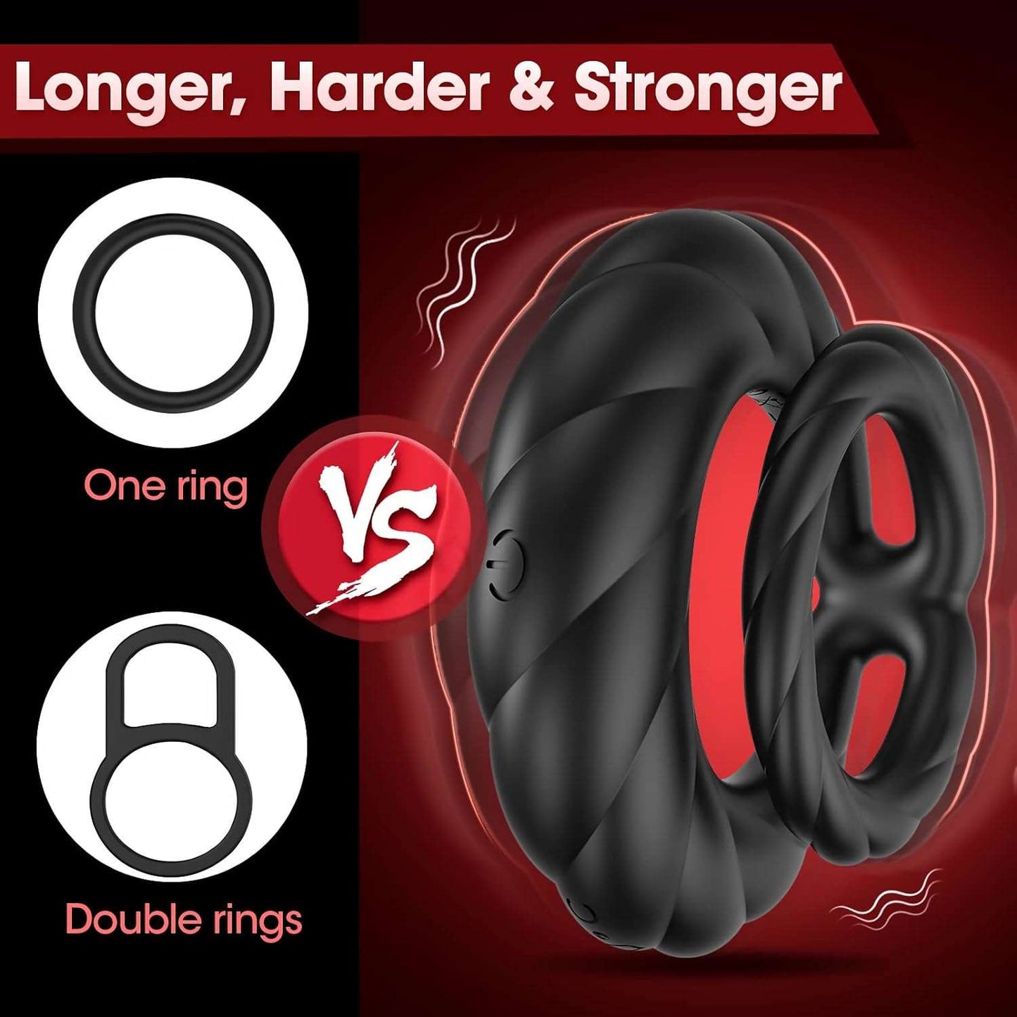 VibeCircle Anillo de pene de doble estimulación