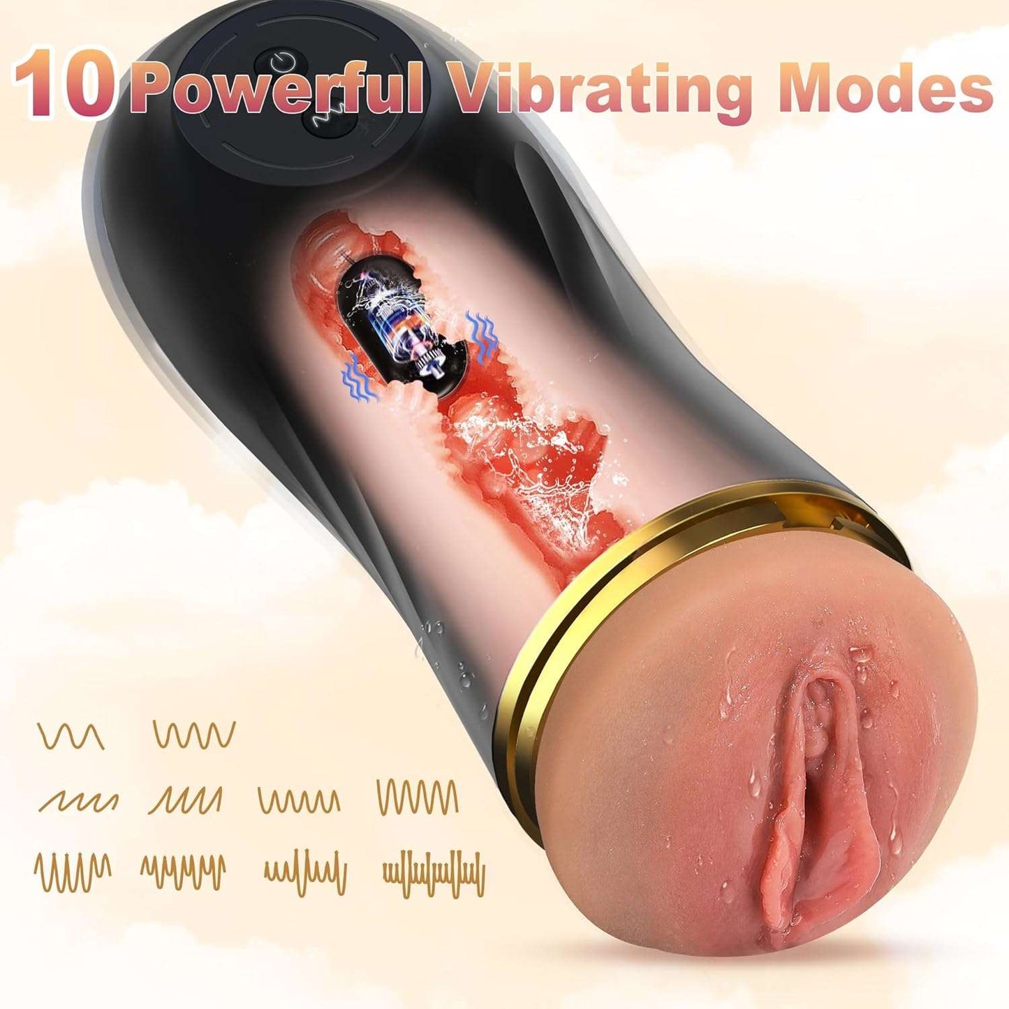 Masturbador Masculino VibeMate Textured Pocket Pussy