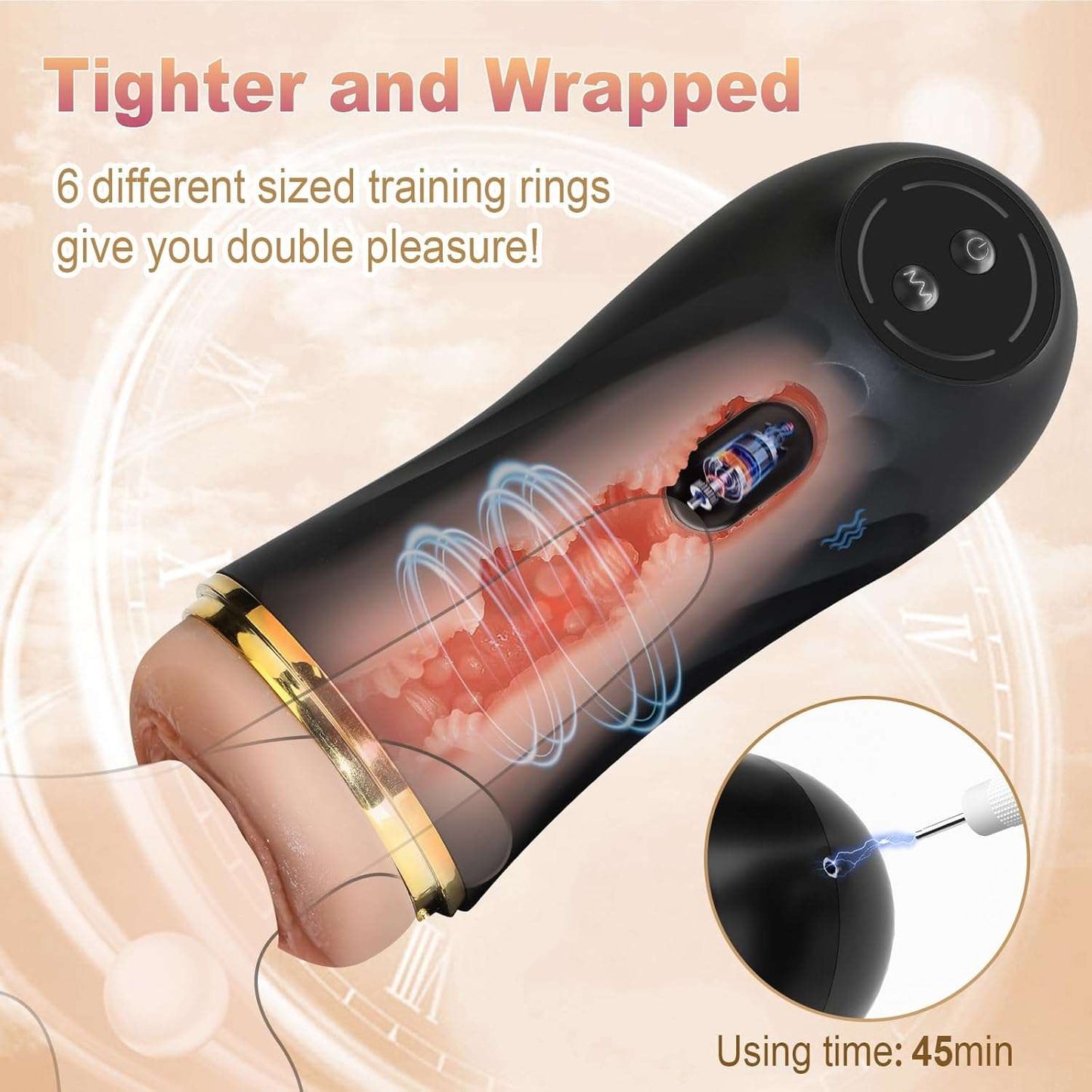 Masturbador Masculino VibeMate Textured Pocket Pussy