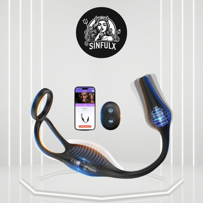VibrantFusion Powerful Prostate Vibrator Penis Ring