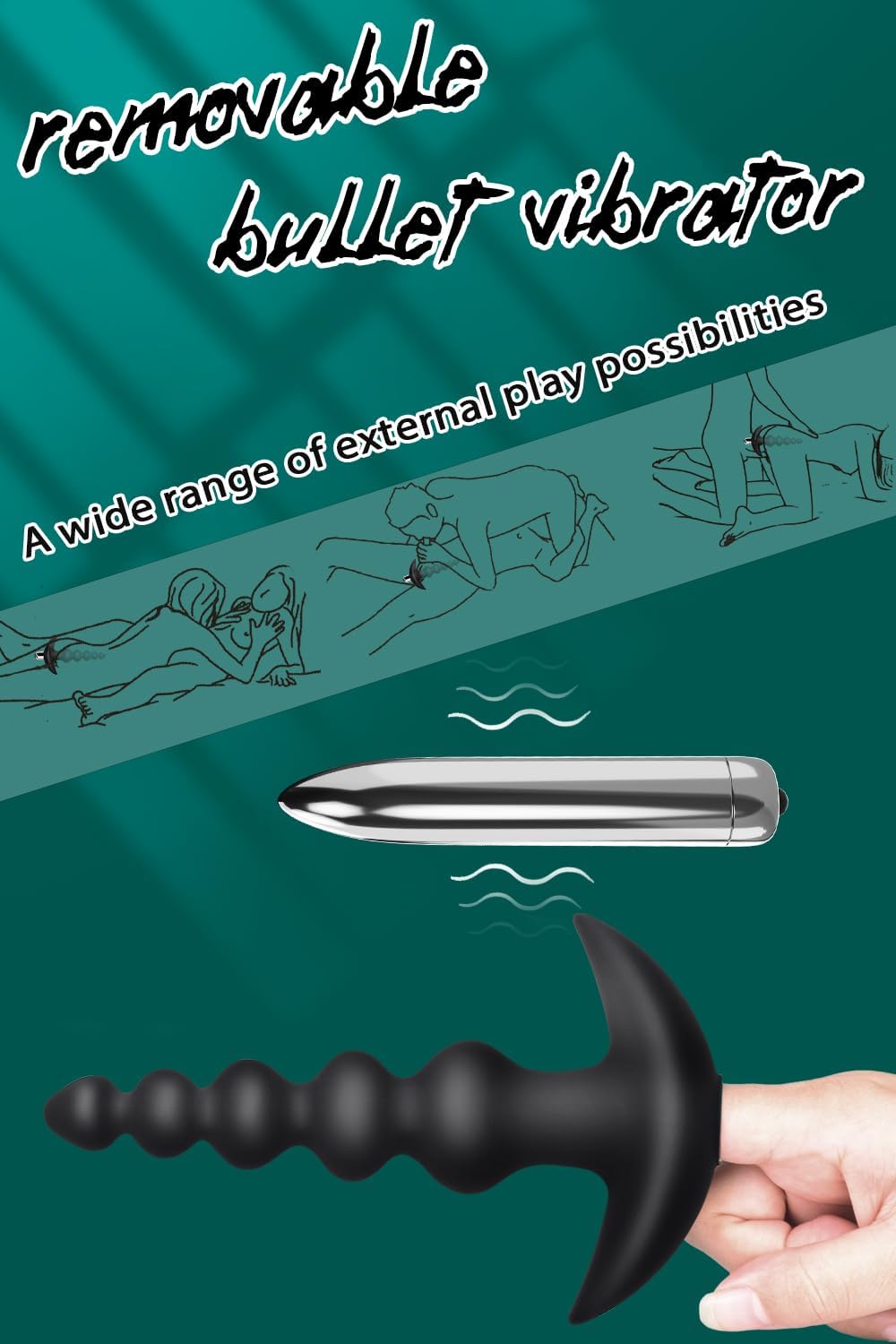 Vibrador Bala Cuentas Analis Varita VibranPath