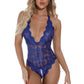 Split Crotch Lace Teddy