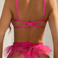 Rosey Ruffle Bra and Garter Set