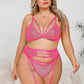 Plus Size Stunning Strappy Bra Set