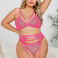 Plus Size Stunning Strappy Bra Set