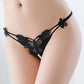 Butterfly and Pearls Crotchless Thong