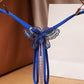 Strappy Butterfly Pearl Crotch Thong