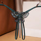 Strappy Butterfly Pearl Crotch Thong