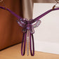 Strappy Butterfly Pearl Crotch Thong