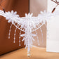 Embroidered Fringe Pearl Thong