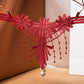 Embroidered Fringe Pearl Thong