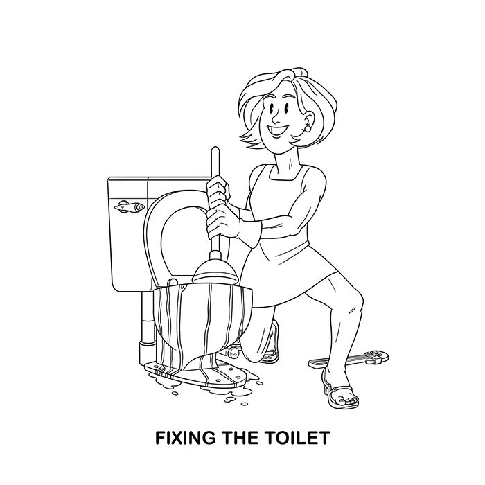 Livre de Coloriage Wood Rocket pour Adultes faisant des Choses d'Adultes