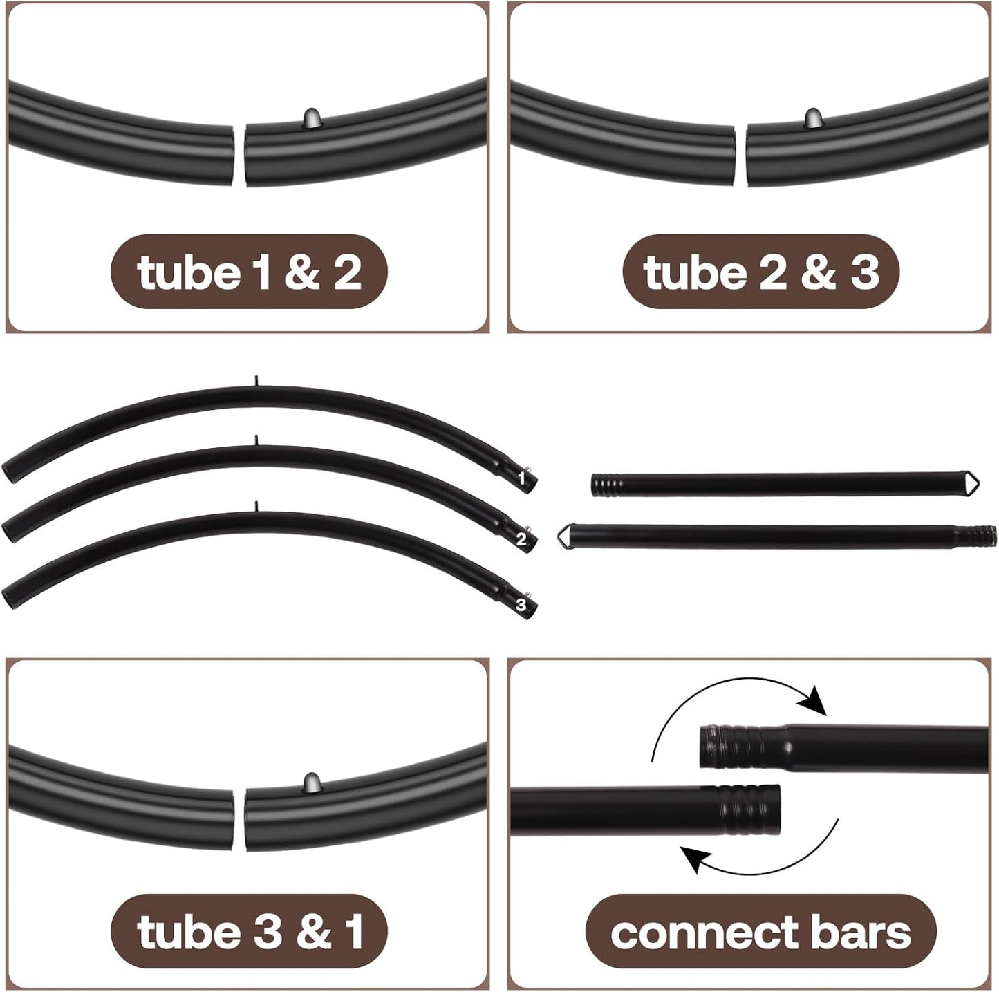 Kit modular de barra separadora BDSM WaistSecure