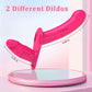 Vibrador dildo con arnés de control remoto WireX