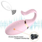 Vibrador Bala Huevo de Silicona con Control Remoto Inalámbrico