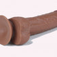 Get Lucky 9" Real Skin Dildo - Light Brown