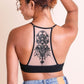 Tattoo Mesh Racerback Bralette