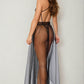 Lace Teddy and Mesh Skirt Set