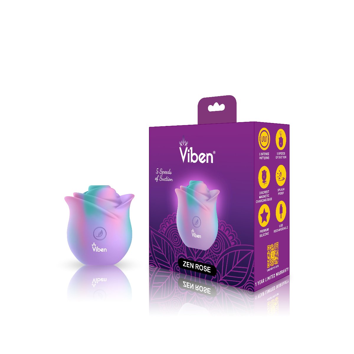 Viben Zen Rose Potente Estimulador Clitoriano