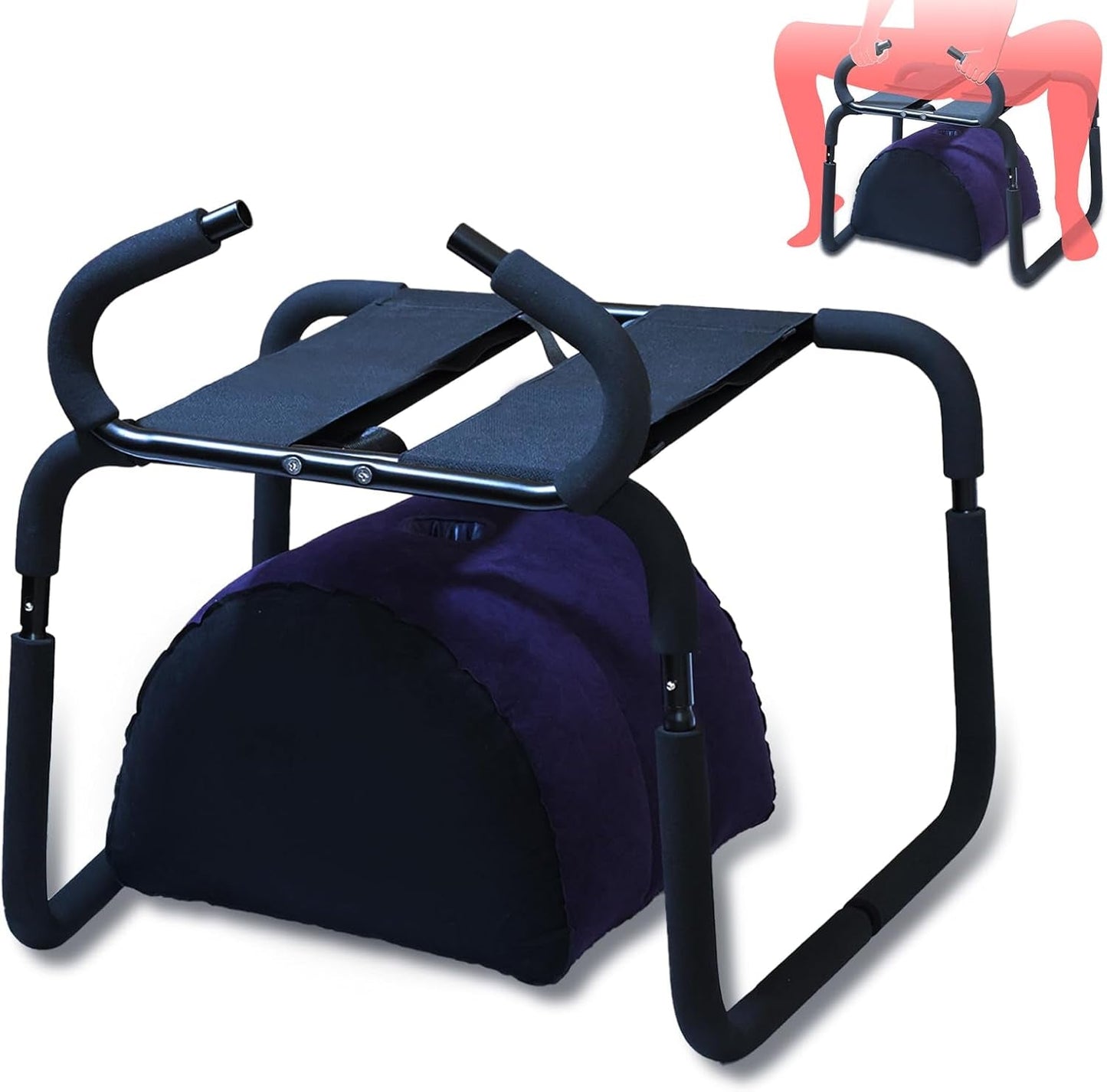 RhythmCore Adjustable Sex Chair with Handrail