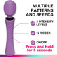 VeloraPulse Rechargeable Wand Vibrator 12 Modes Waterproof