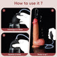 SquirtingFantasy 8.6” Squirting Silicone Dildo with Suction Cup