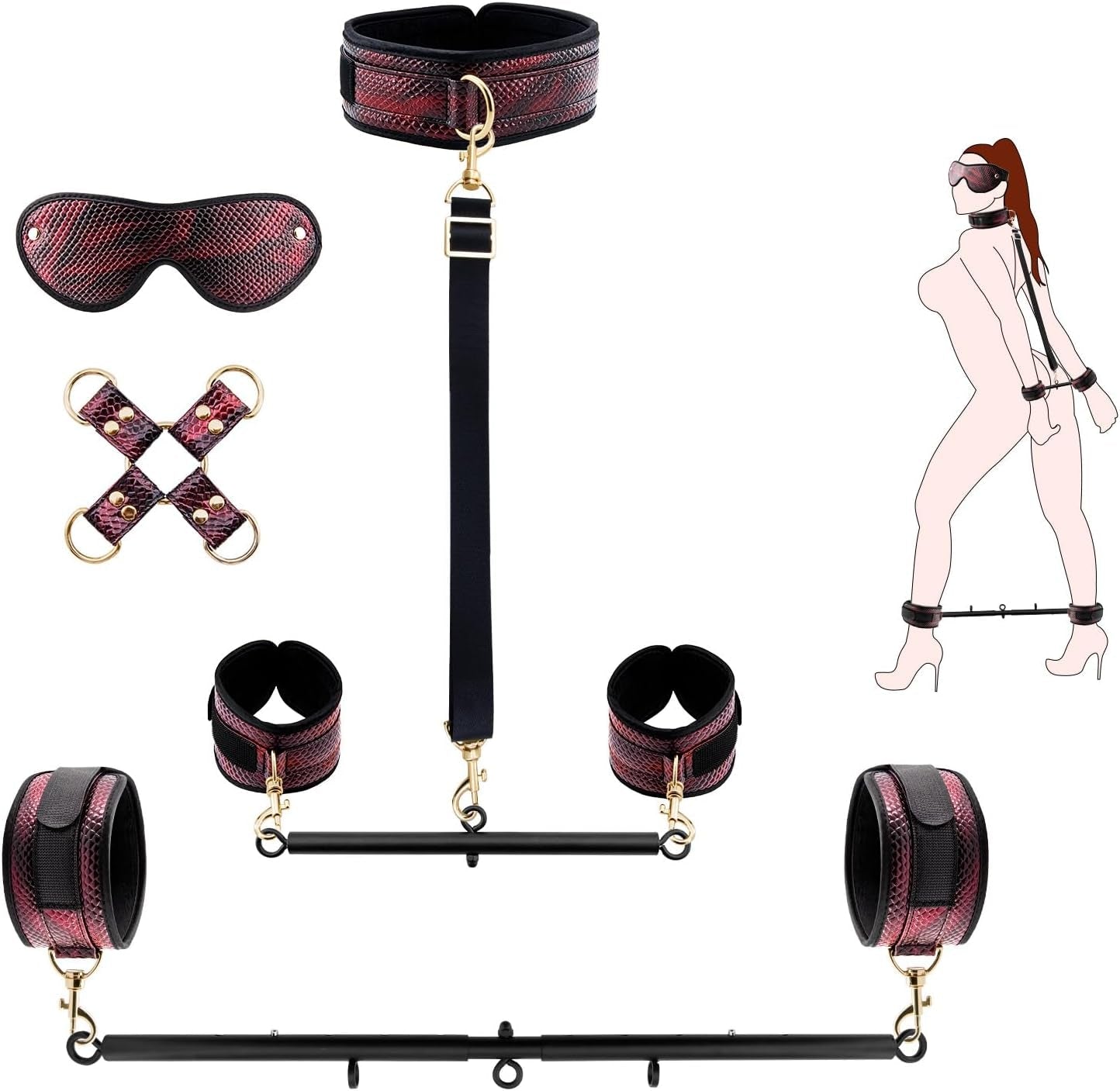 Kit de sujeción con esparcidor de patas ajustables FlexLink