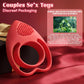 HeartSync Cock Ring Clit Stimulator 9 Modes Silicone