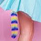CandyFox Black Silicone Fox Tail Plug Colorful 15.7"