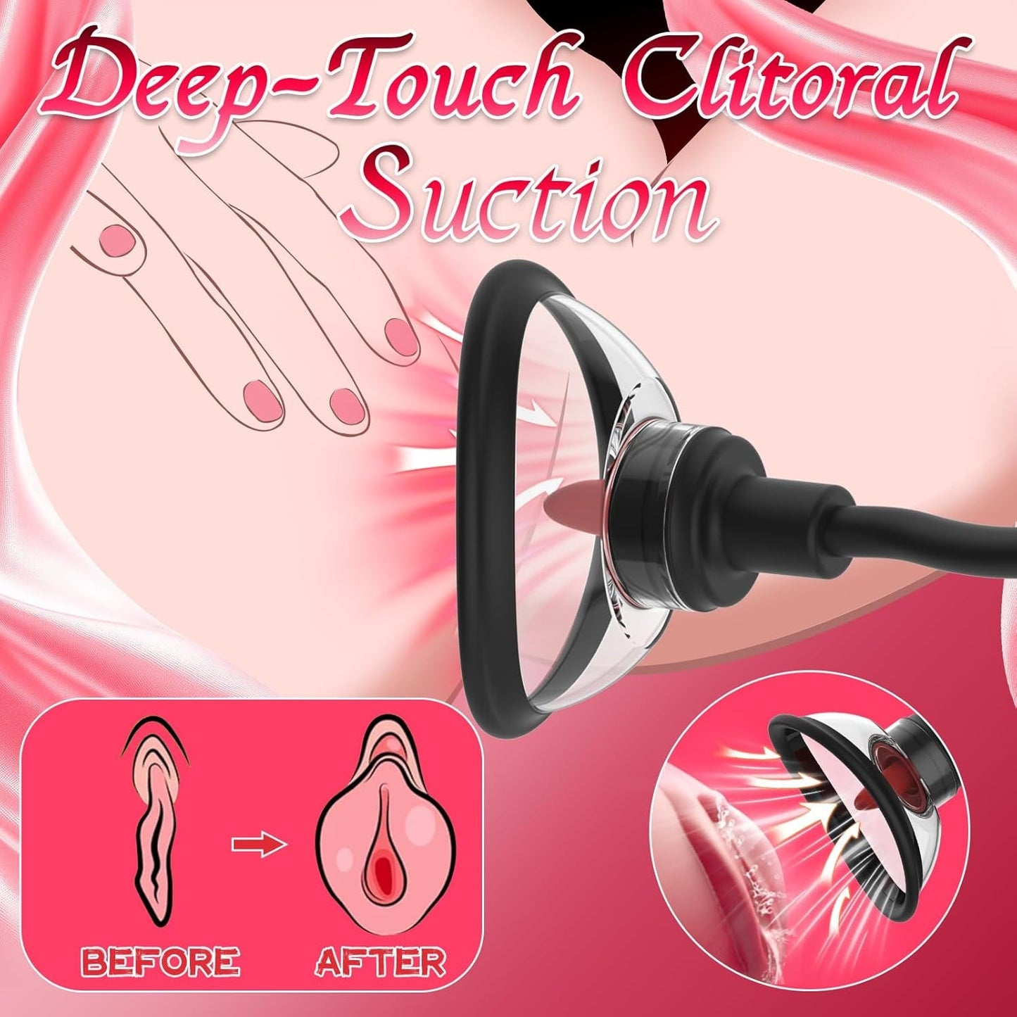 BlissPump Electric Pussy Pump with BDSM Nipple Clamps