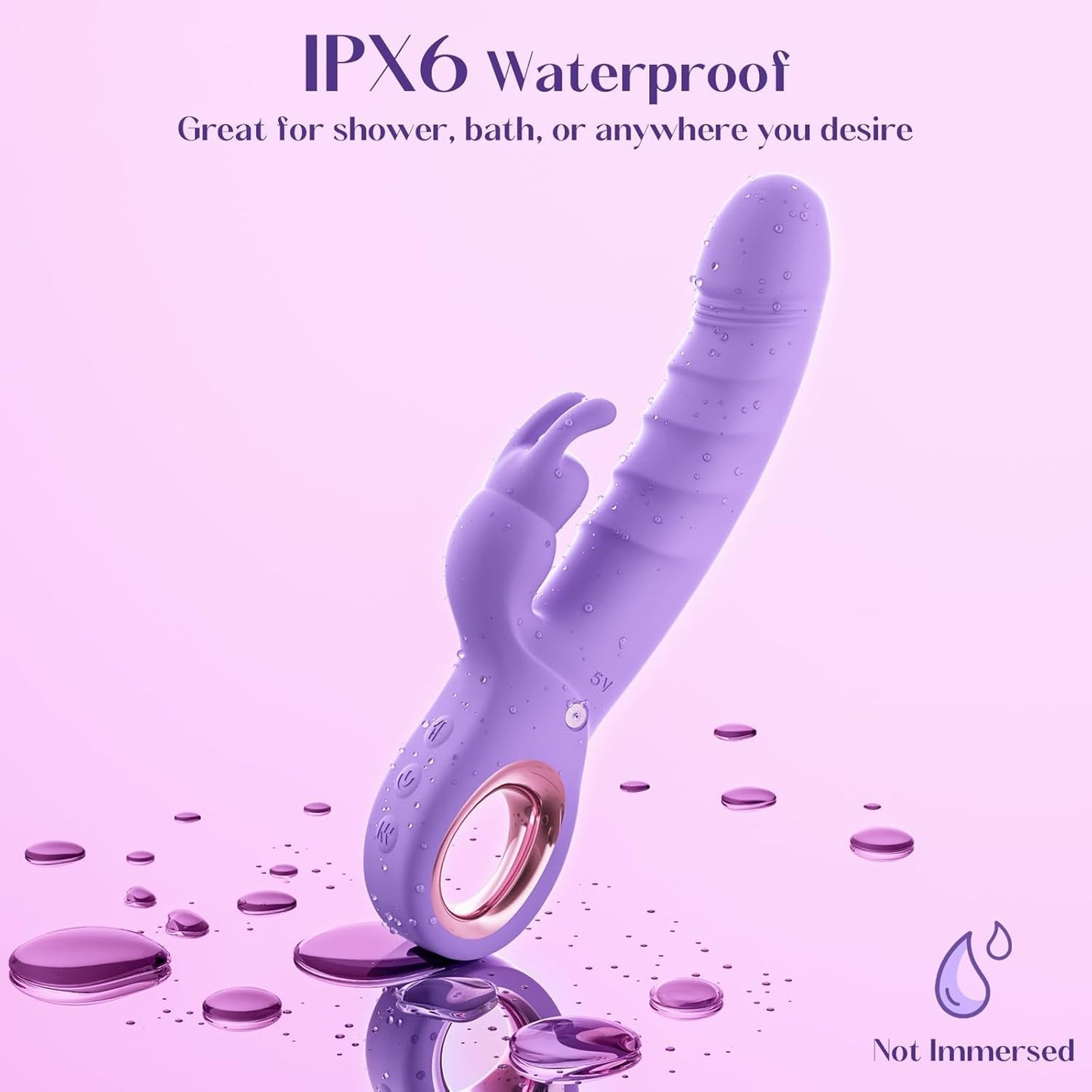Vibromasseur Lapin Pénétrant AuralisX 7 Modes 3 Moteurs Étanche