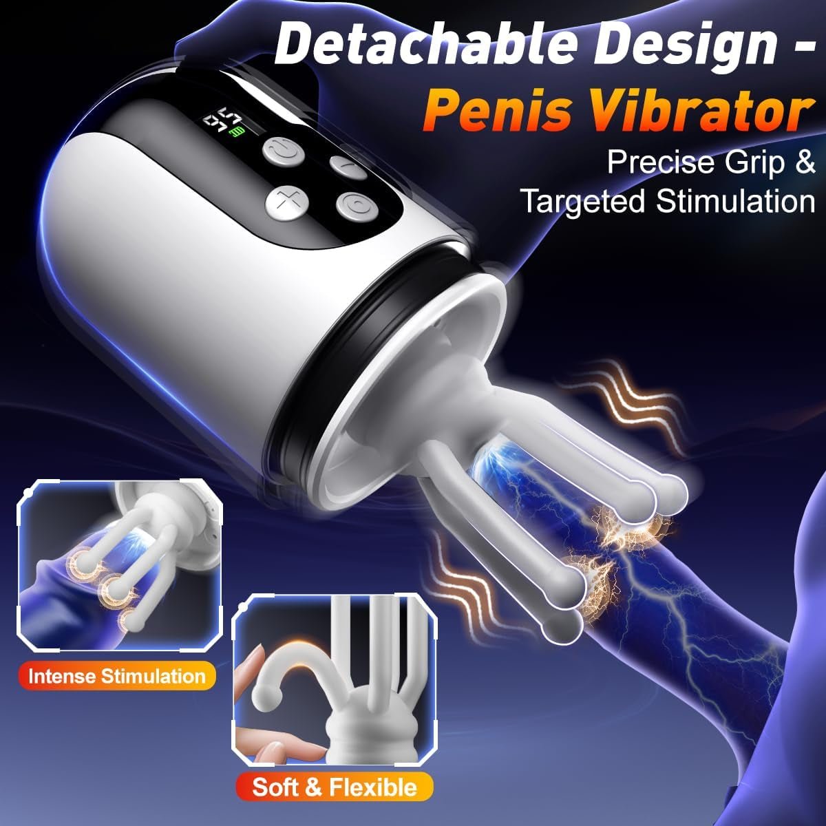 Bomba para el pene TriFlux 5 de succión 9 de vibración