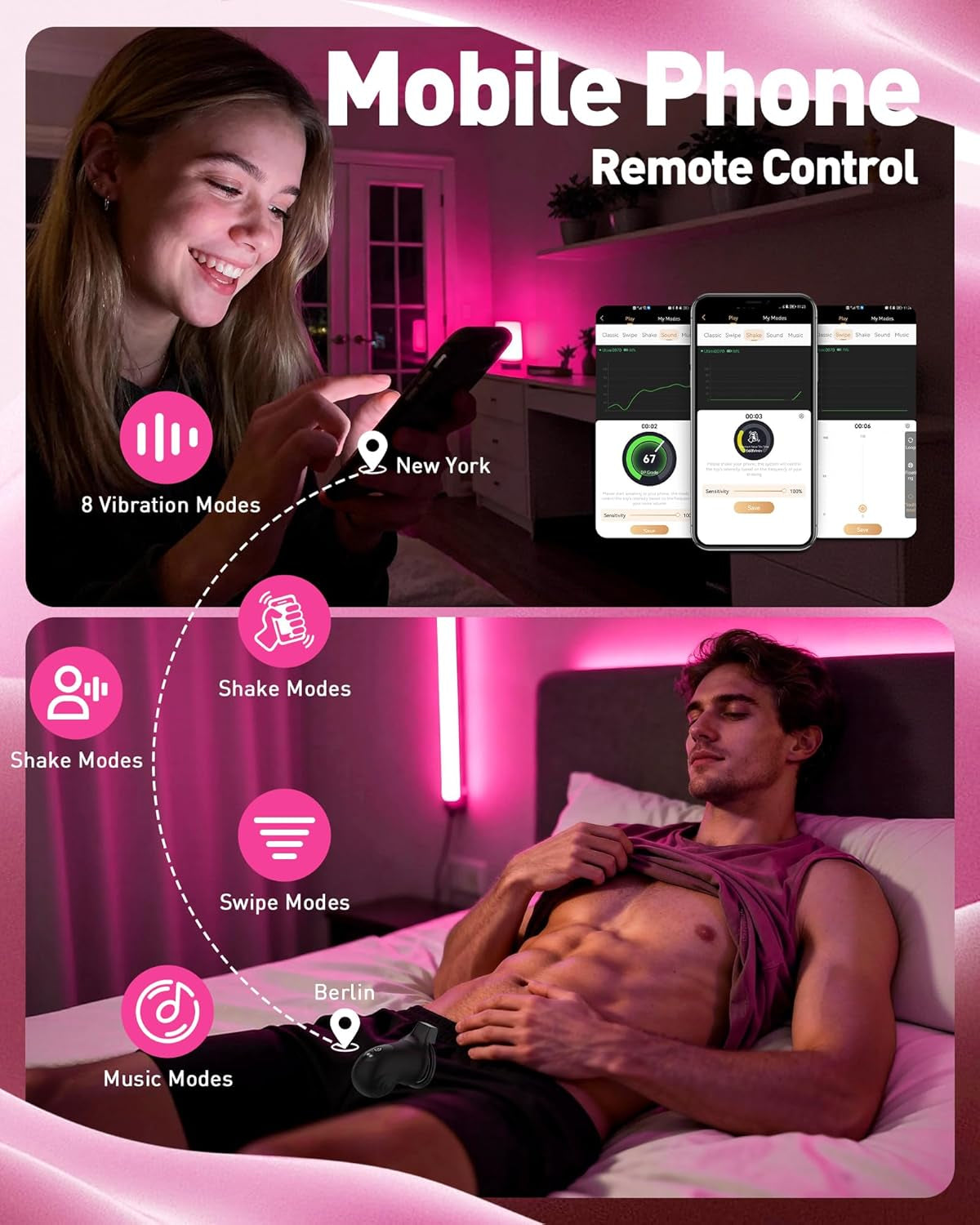 Jaula de castidad BDSM LockPulse controlada por aplicación