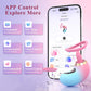 Vibrador de clítoris LumiVanta AI Rose Wand con pantalla LCD y aplicación, impermeable