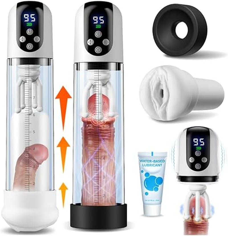 Bomba para el pene TriFlux 5 de succión 9 de vibración