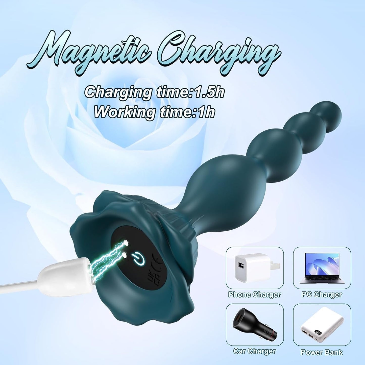 Vibrador masajeador de próstata OceanKiss con 9 modos