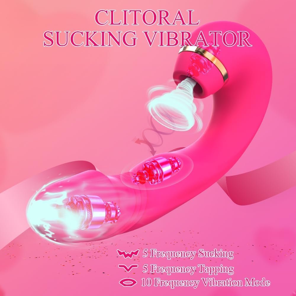 VerdeSuction L-Shaped Suction Vibrator 10 Modes Tapping Waterproof