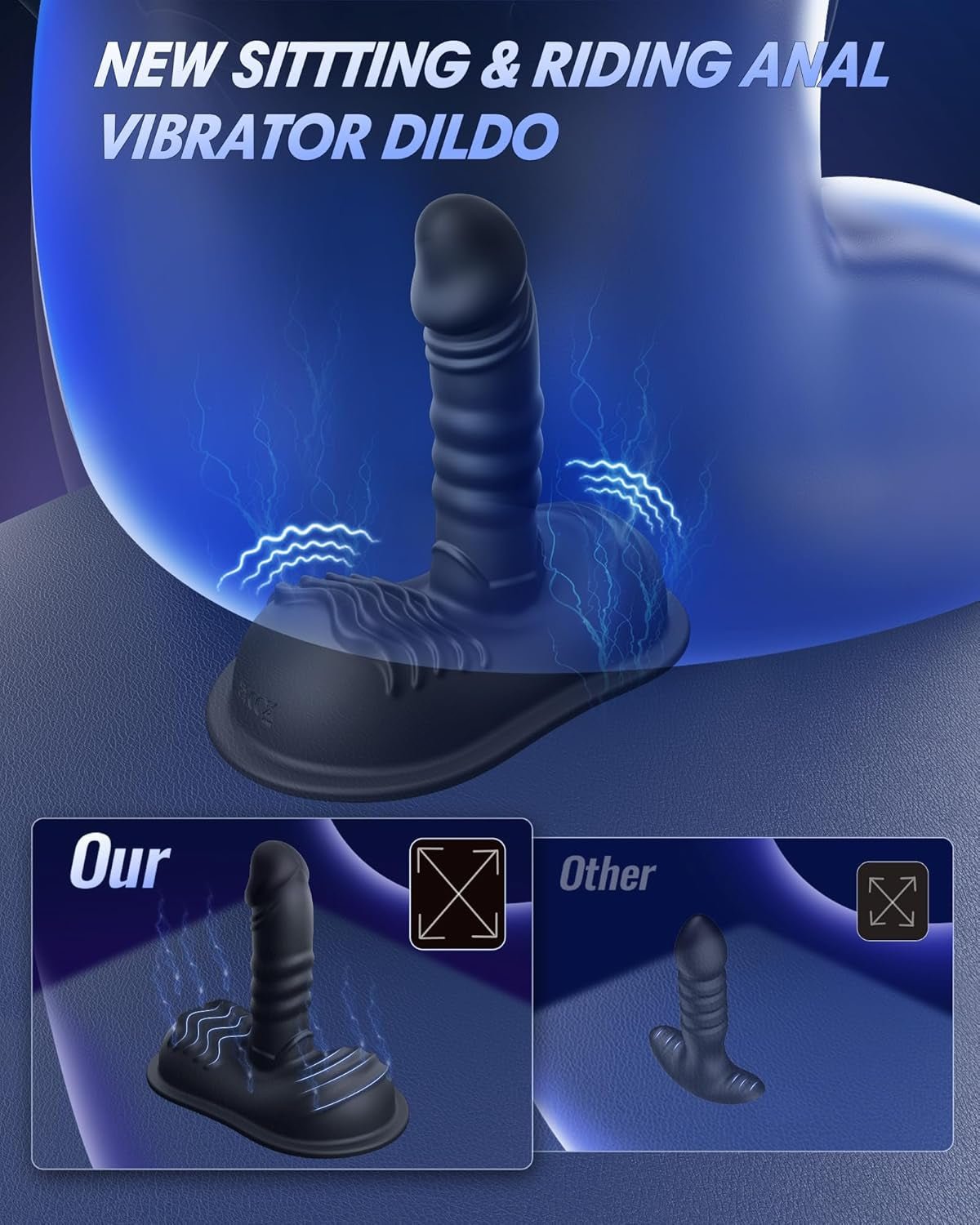 GravionX Masajeador de Próstata AI Vibrador con Empuje por Aplicación
