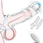 VibeX 4-in-1 transparent Vibrating Penis Sleeve