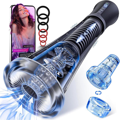 ClearPulse AI Masturbador Masculino Bomba de Entrenamiento Transparente