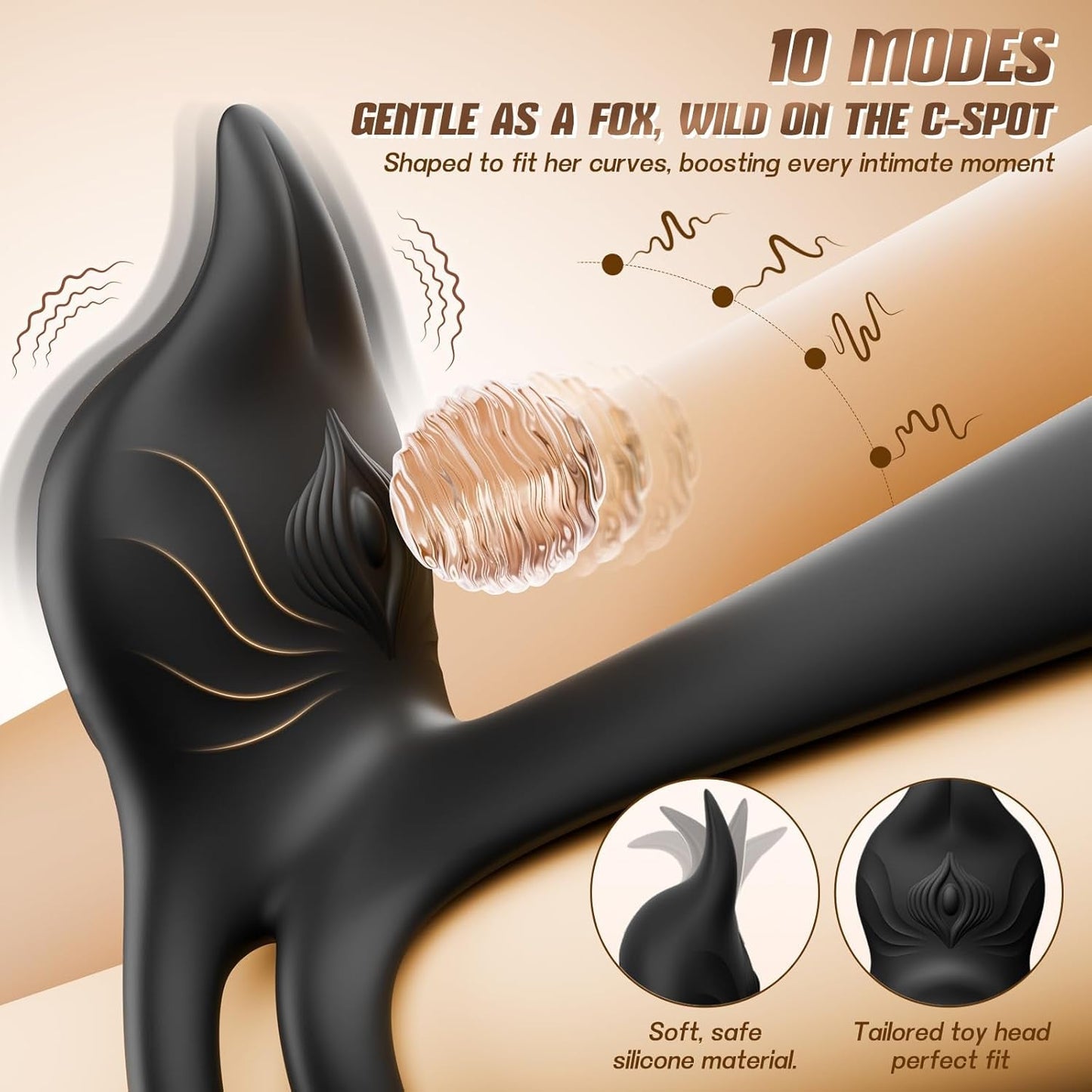 Anillo para el pene NoirPetal estimulador de clítoris de rosa funda para el punto G